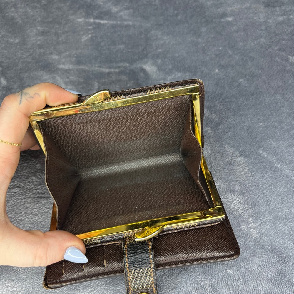 Louis Vuitton Damier Ebene Wallet Coin Purse Bifold Small EUC CODE: CA 1015 - Picture 3 of 10